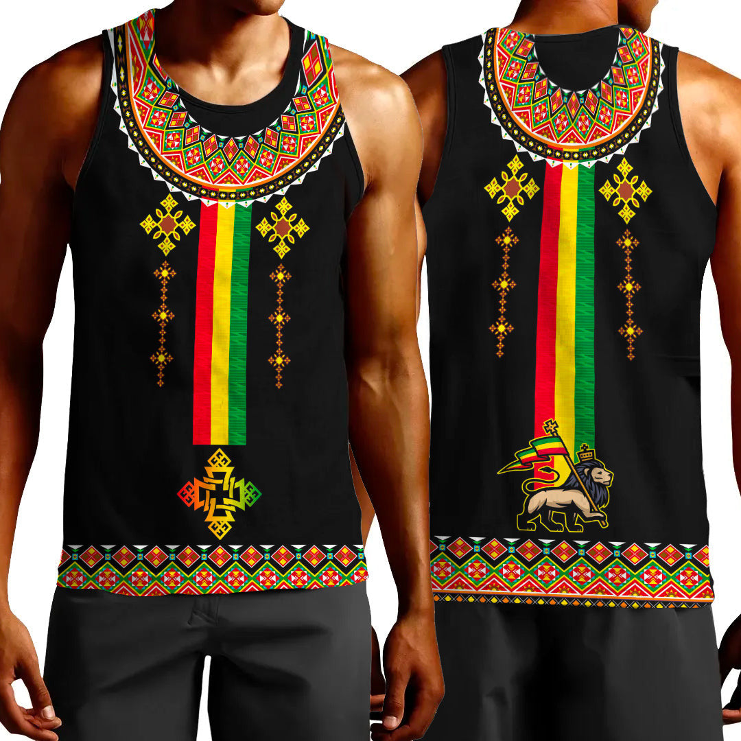 Clothing Ethiopia Lion Style Pattern Tank Top