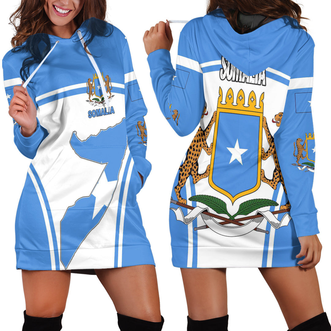 Clothing Somalia Active Flag Hoodie Dress