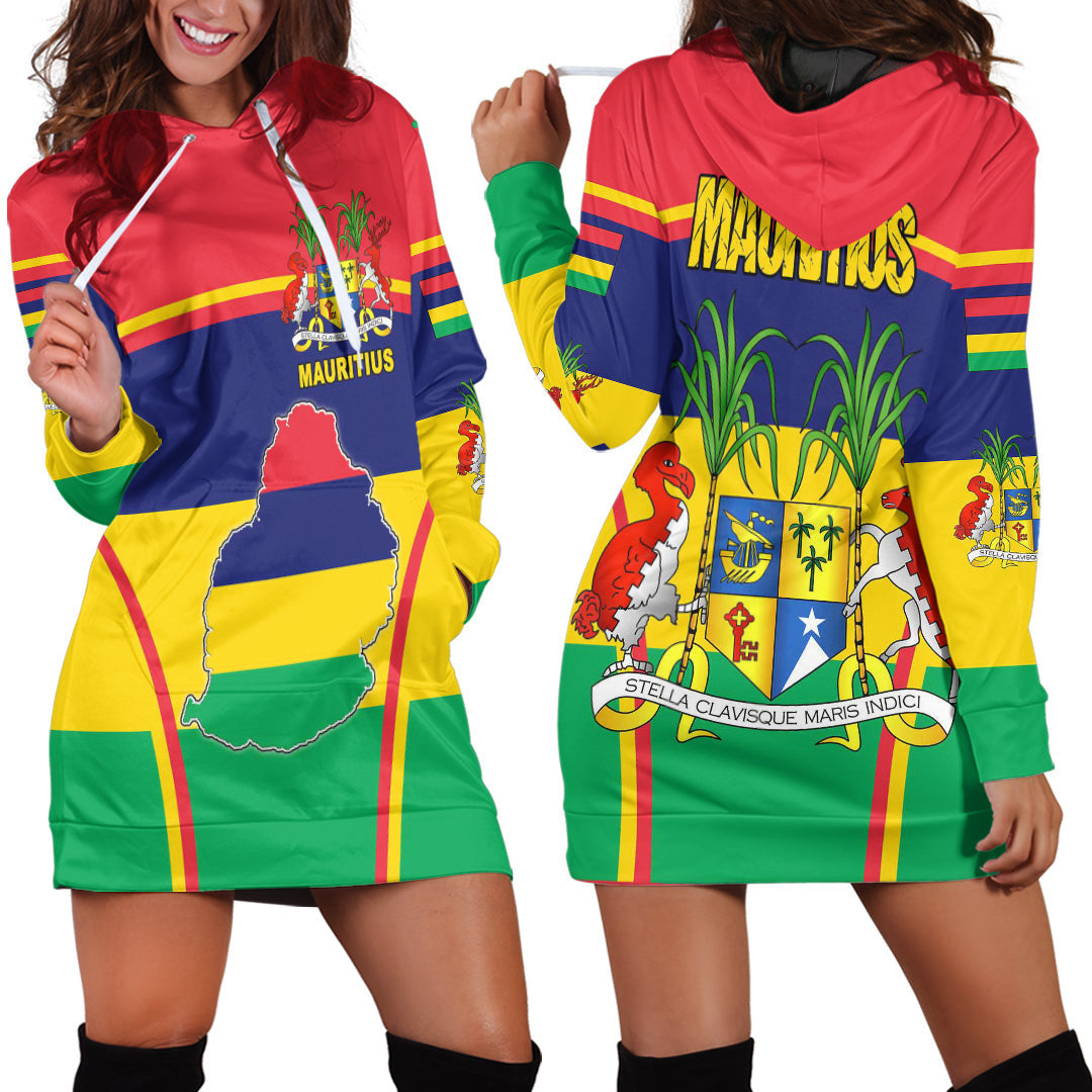Clothing Mauritius Active Flag Hoodie Dress