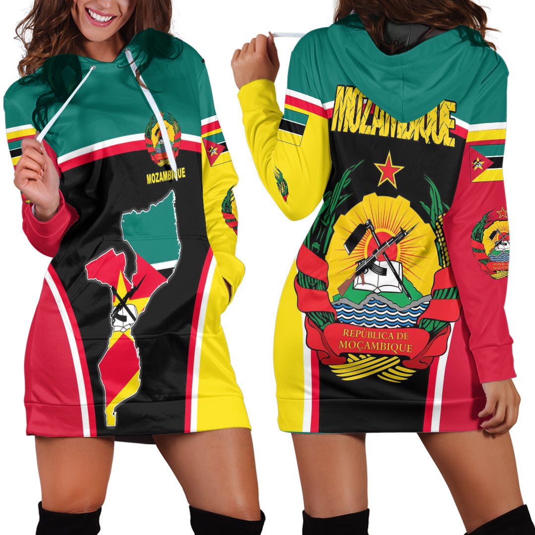 Clothing Mozambique Active Flag Hoodie Dress