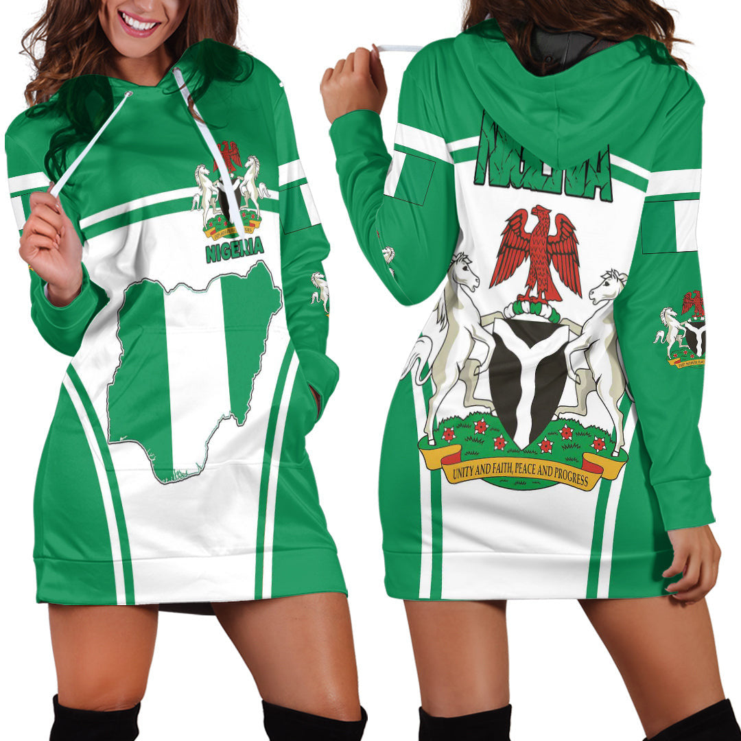 Clothing Nigeria Active Flag Hoodie Dress