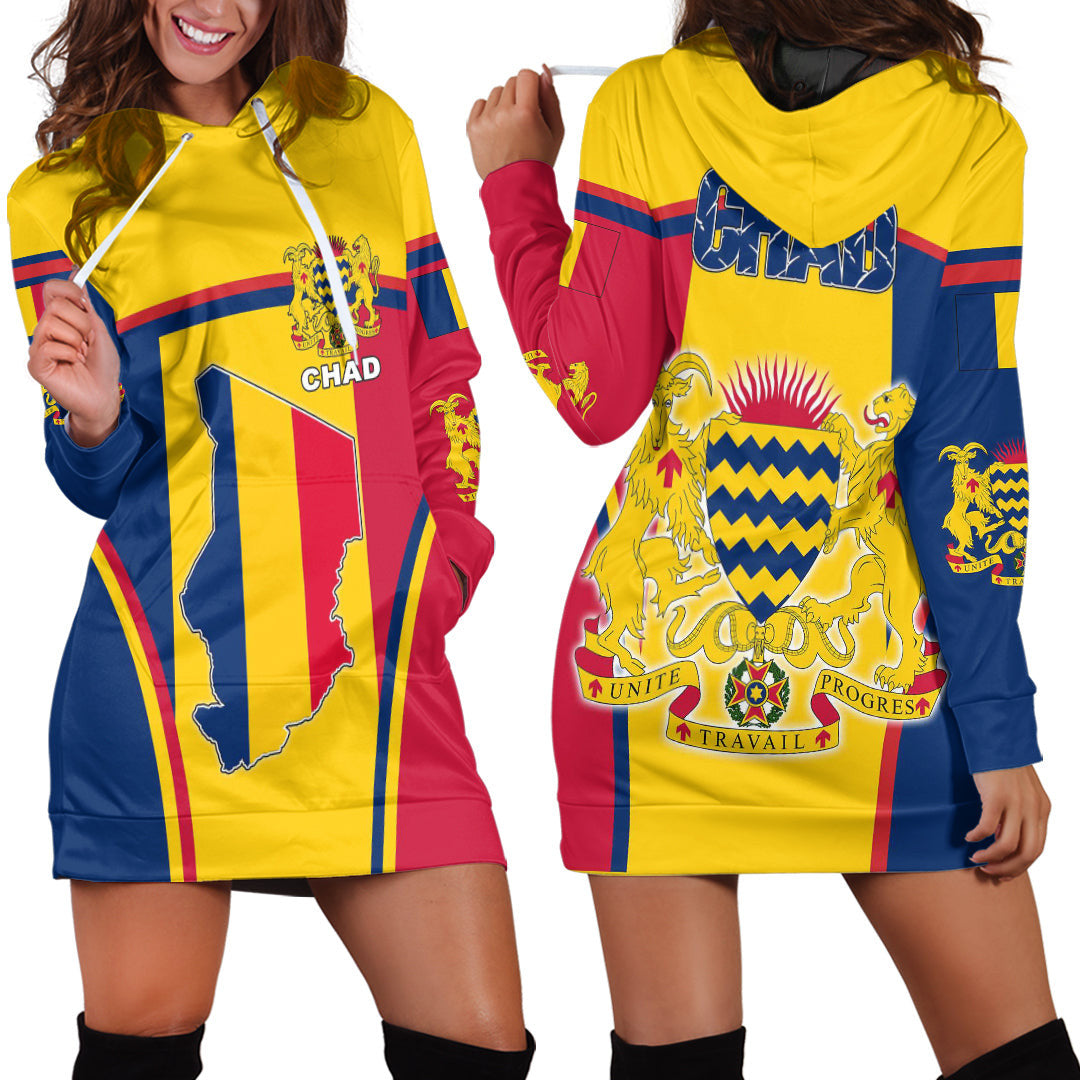 Clothing Chad Active Flag Hoodie Dress