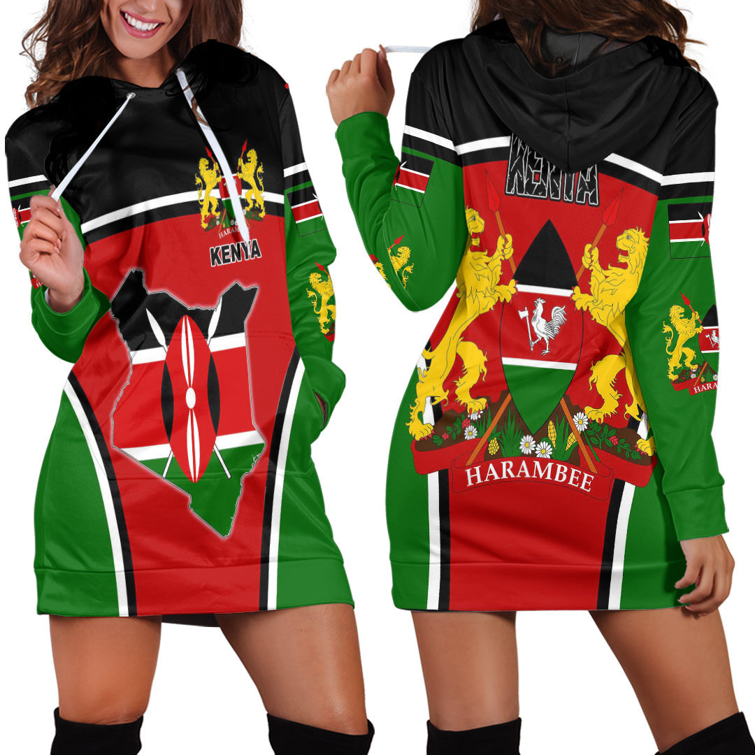 Clothing Kenya Active Flag Hoodie Dress