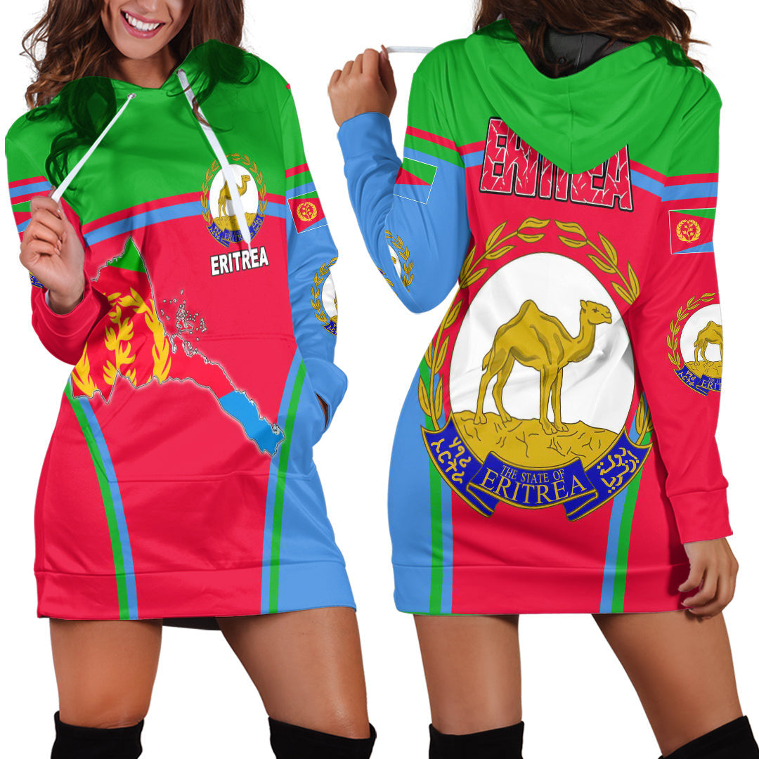 Clothing Eritrea Active Flag Hoodie Dress