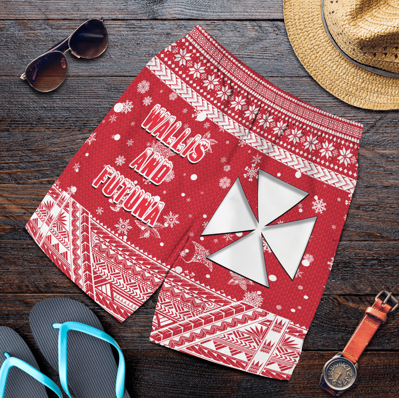 Short Wallis and Futuna Christmas Men's Short