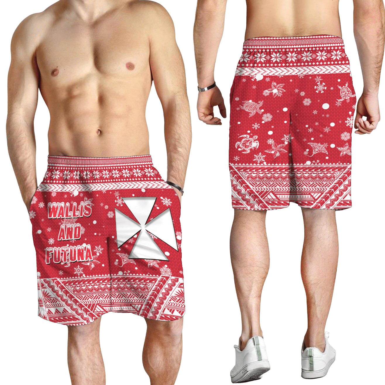 Short Wallis and Futuna Christmas Men's Short