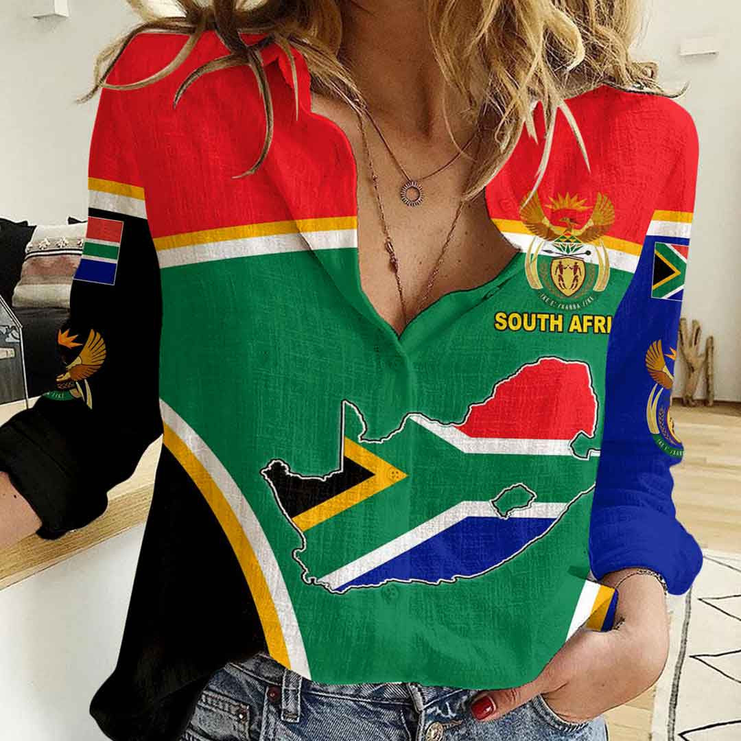 Clothing South Africa Active Flag Women Casual Shirt