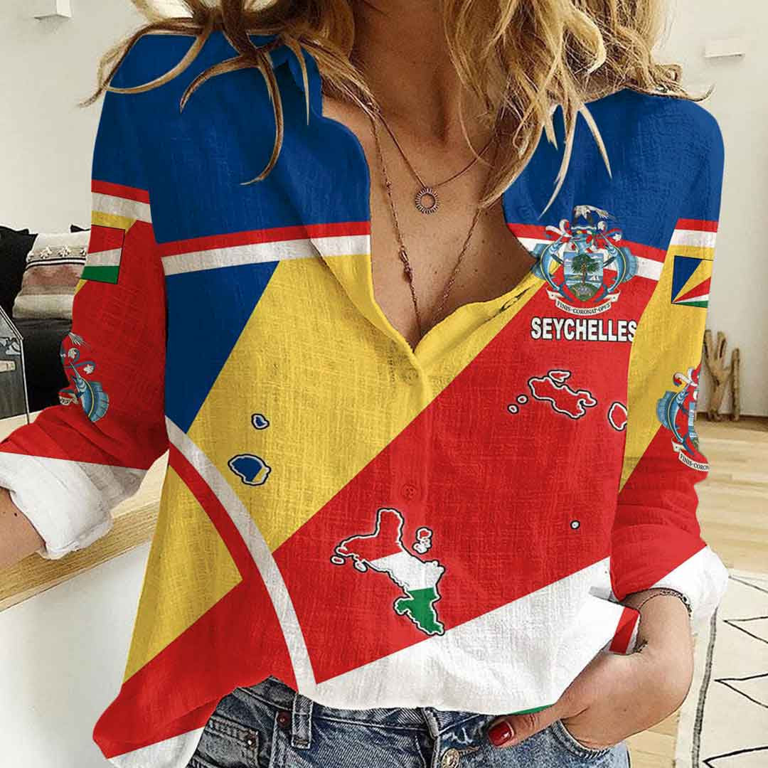 Clothing Seychelles Active Flag Women Casual Shirt