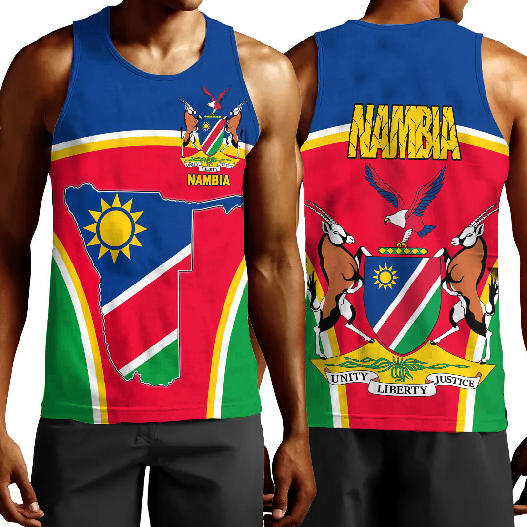 Clothing Namibia Active Flag Men Tank Top
