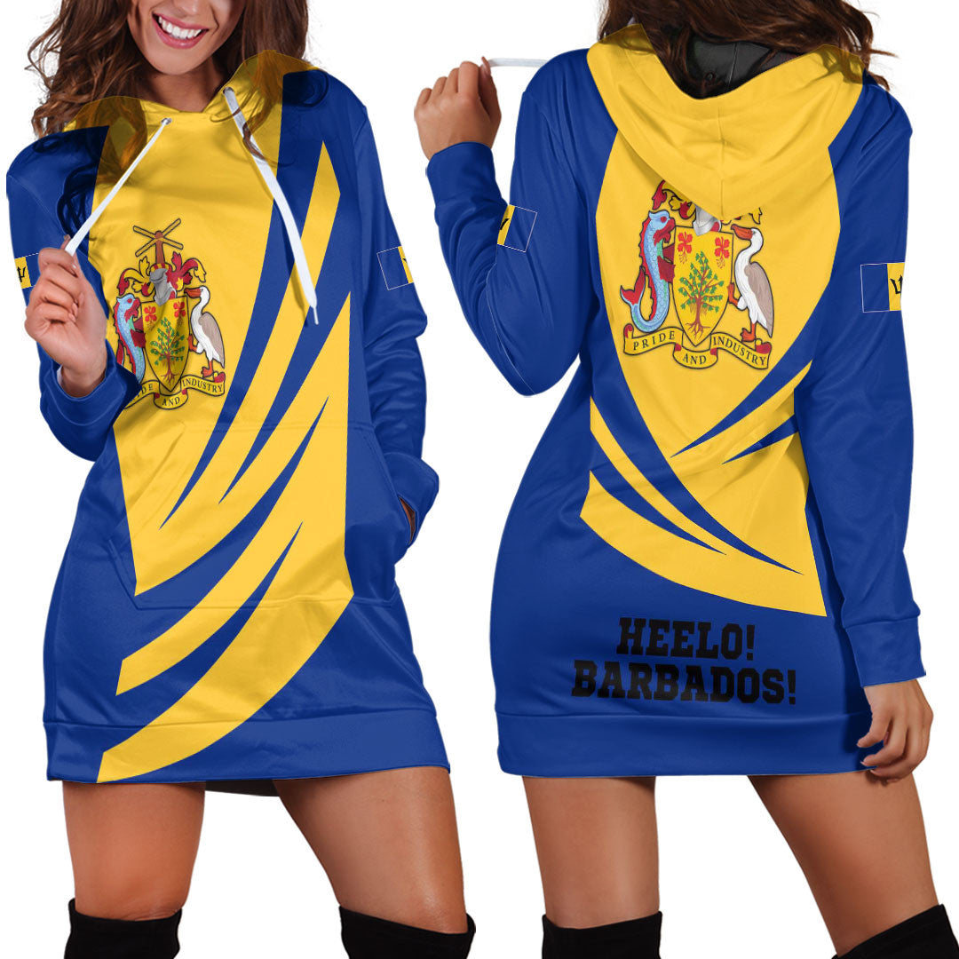 Clothing Barbados Bincjou Coat of Arms Hoodie Dress