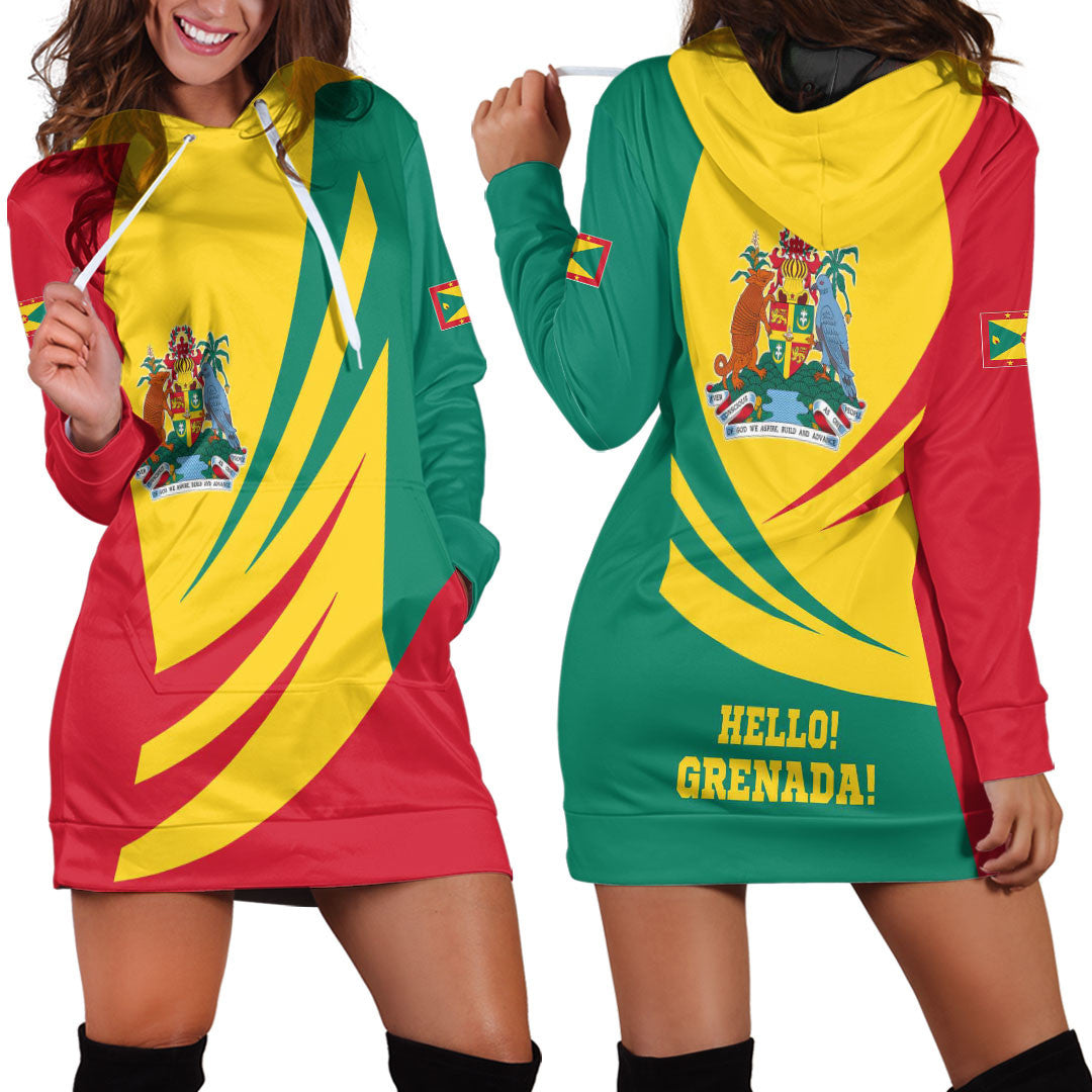 Clothing Grenada Bincjou Coat of Arms Hoodie Dress