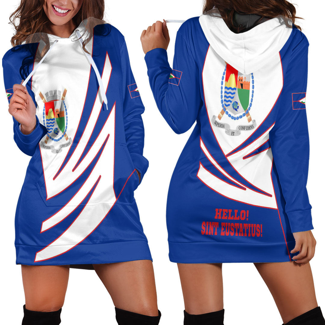 Clothing Sint Eustatius Bincjou Coat of Arms Hoodie Dress