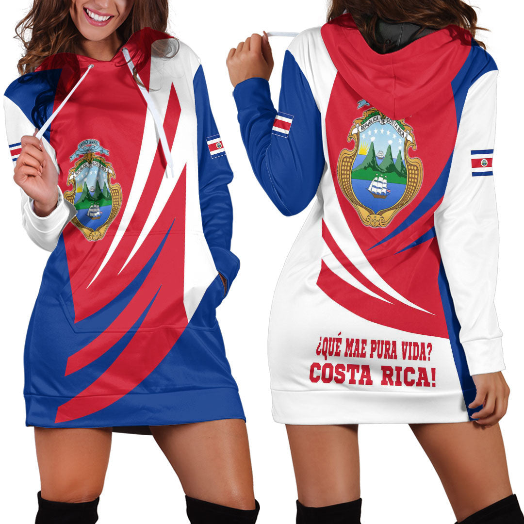 Clothing Costa Rica Bincjou Coat of Arms Hoodie Dress