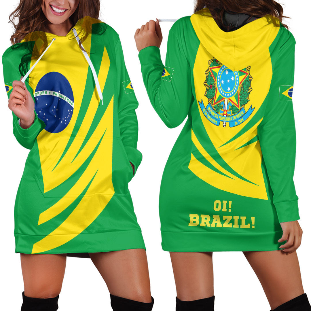 Clothing Brazil Bincjou Coat of Arms Hoodie Dress