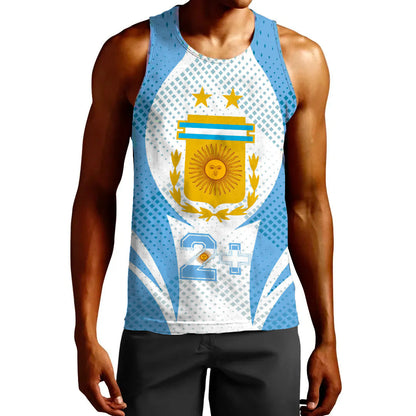 Clothing Argentina Action Flag Sporty Style Tank Top