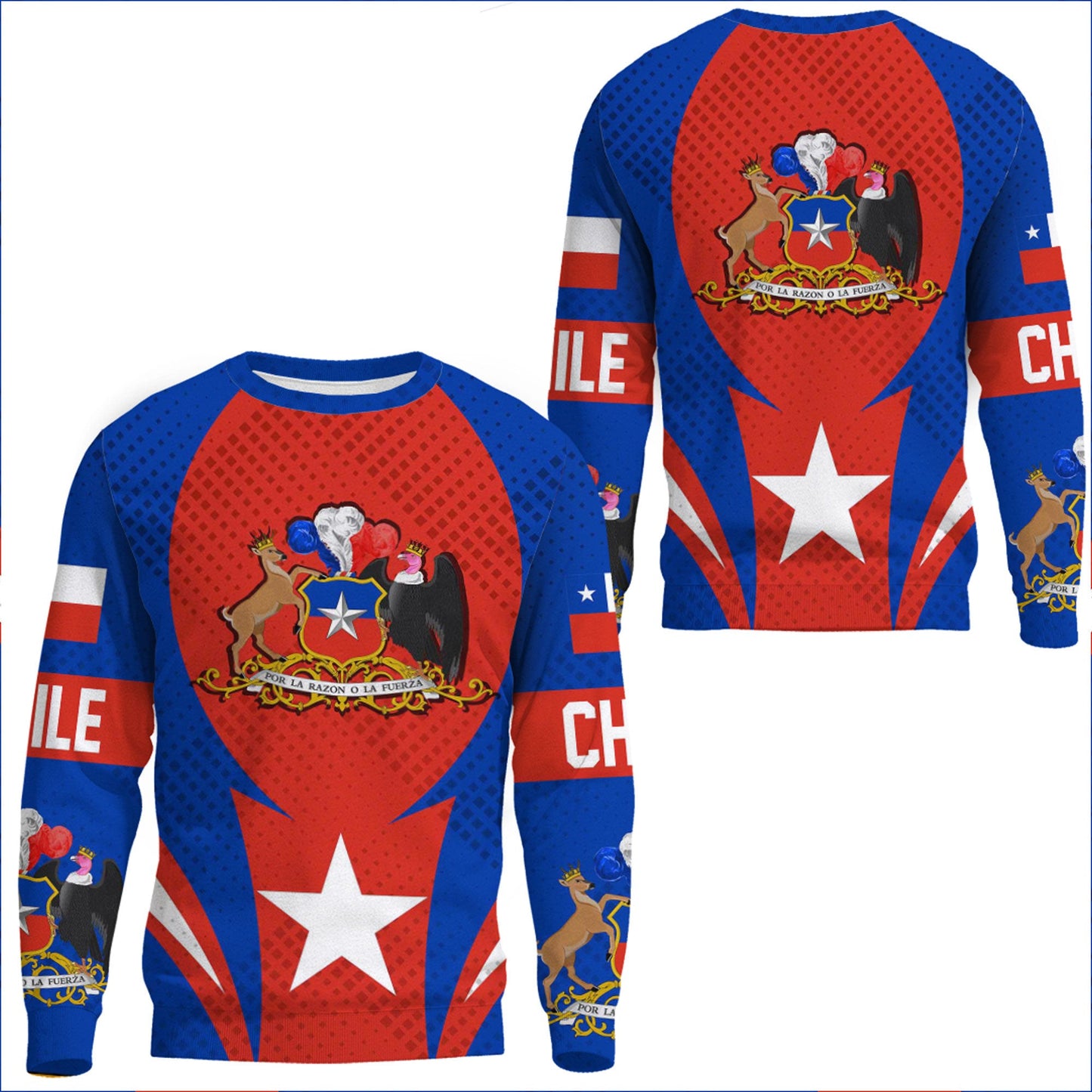 Clothing Chile Action Flag Sporty Style Sweatshirts