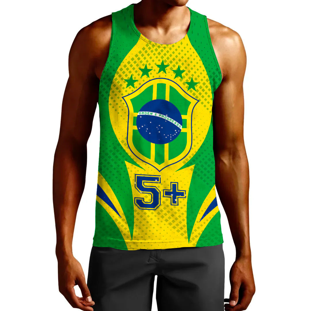 Clothing Brazils Action Flag Sporty Style Tank Top