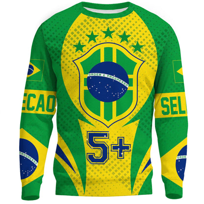 Clothing Brazils Action Flag Sporty Style Sweatshirts