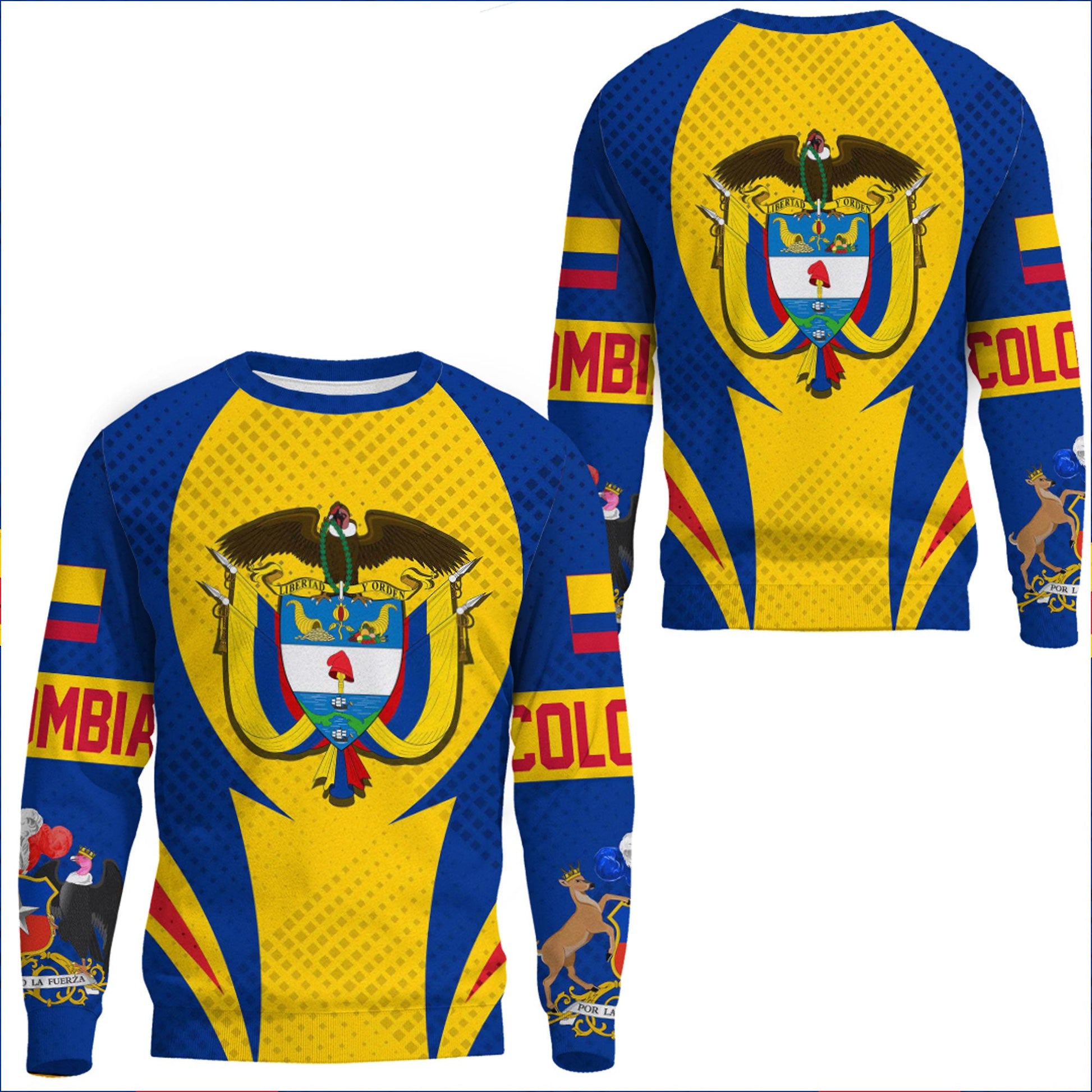 Clothing Colombia Action Flag Sporty Style Sweatshirts