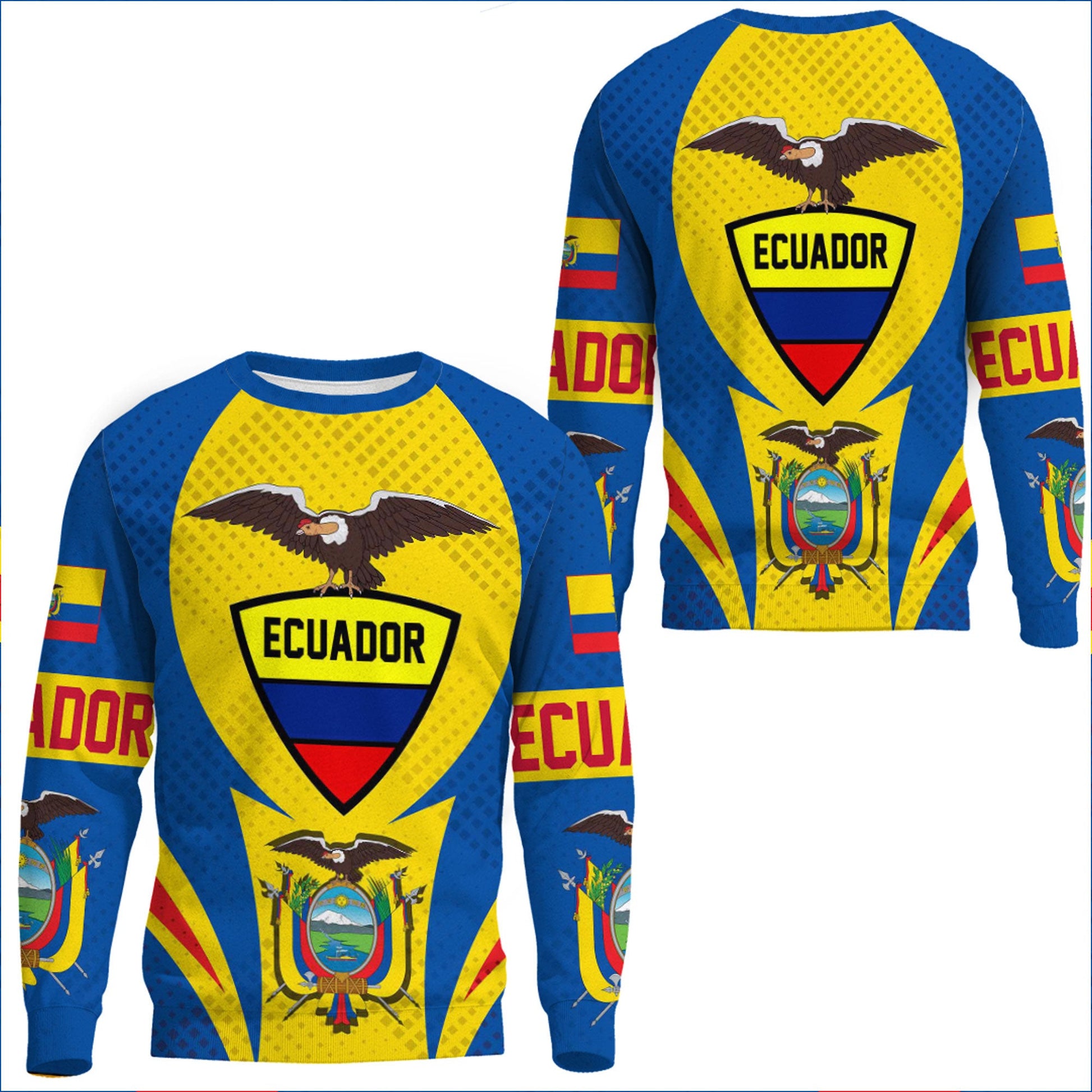 Clothing Ecuador Action Flag Sporty Style Sweatshirts