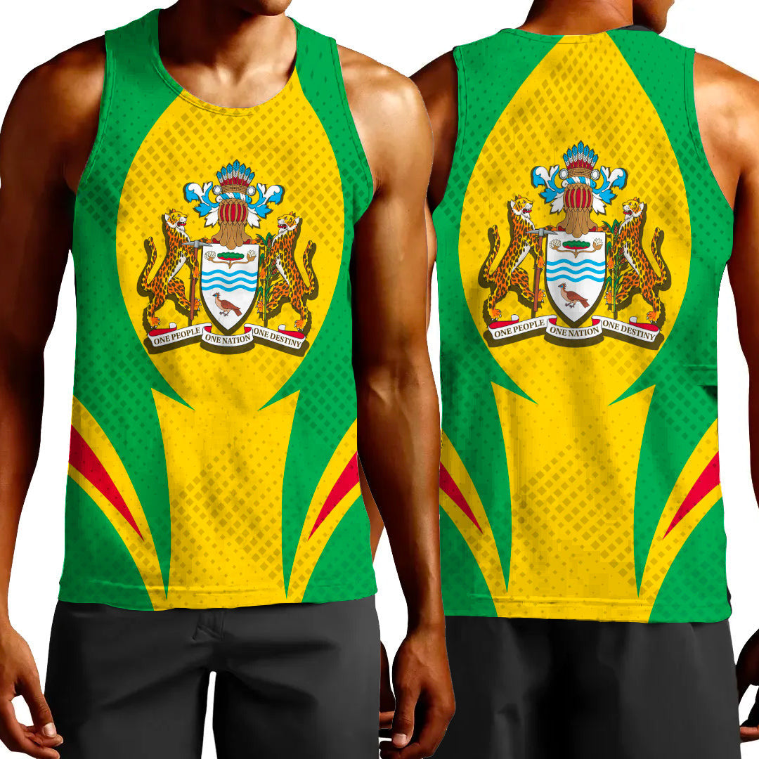 Clothing Guyana Action Flag Sporty Style Tank Top