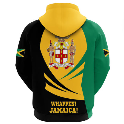 Clothing Jamaica Bincjou Coat Of Arms Zip Hoodie