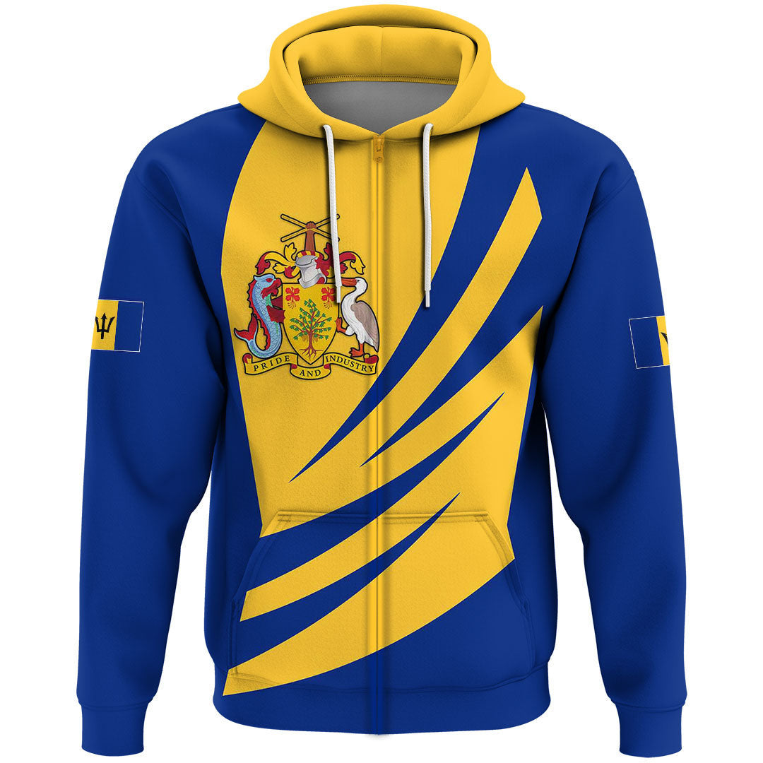 Clothing Barbados Bincjou Coat Of Arms Zip Hoodie