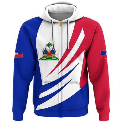 Clothing Haiti Bincjou Coat Of Arms Zip Hoodie