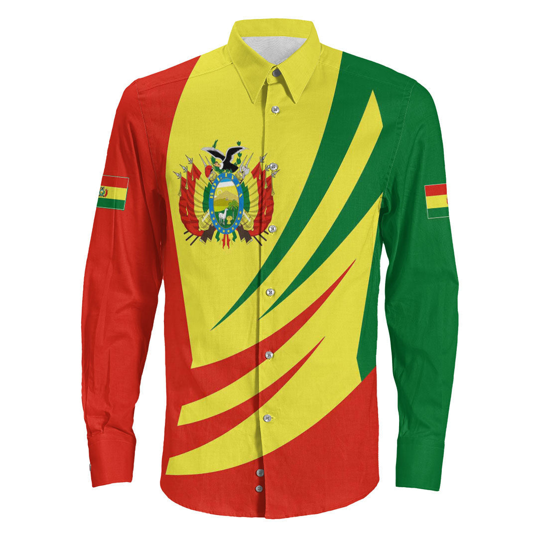 Clothing Bolivia Bincjou Coat Of Arms Long Sleeve Button Shirt