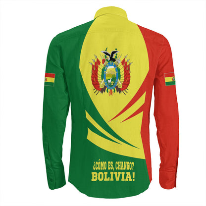 Clothing Bolivia Bincjou Coat Of Arms Long Sleeve Button Shirt