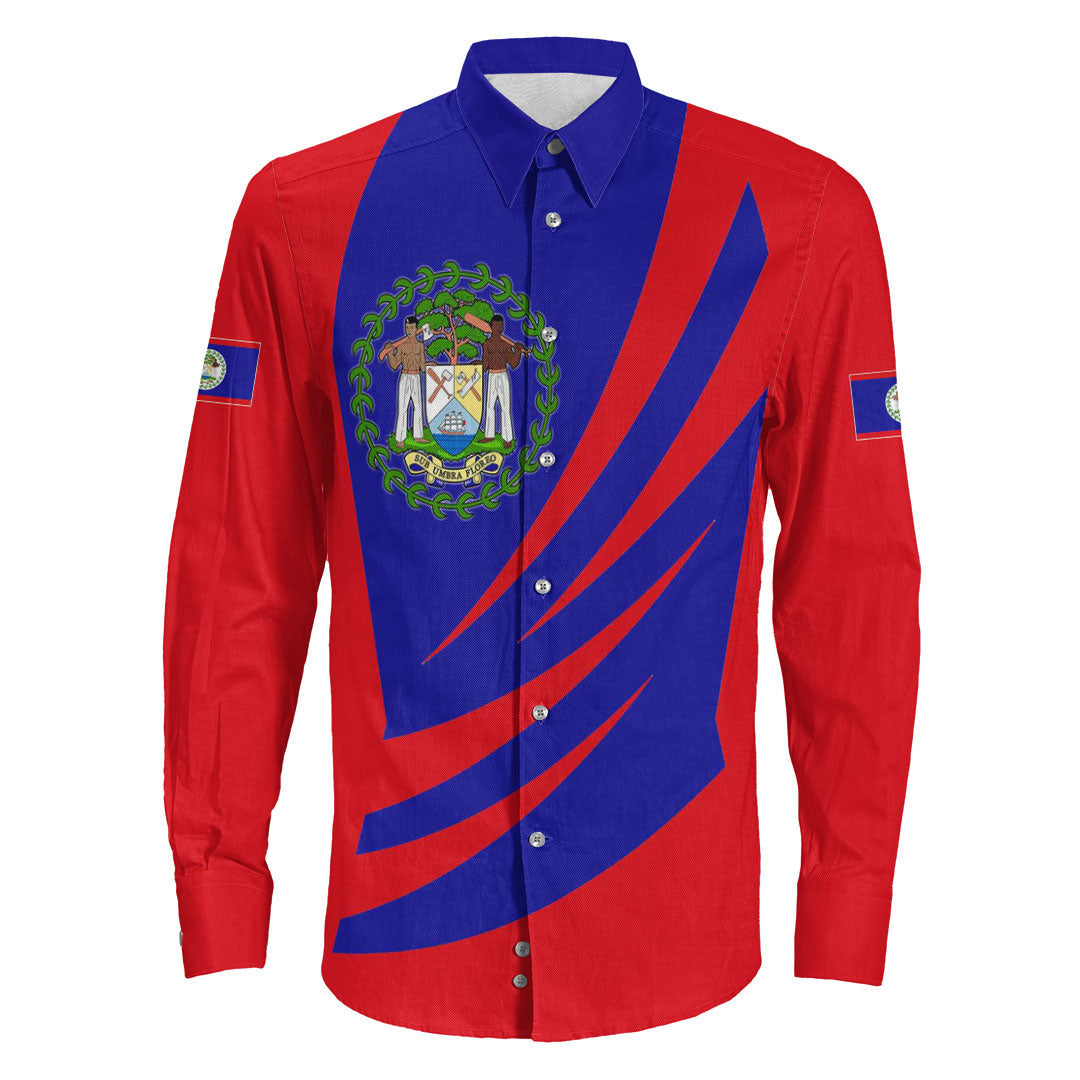 Clothing Belize Bincjou Coat Of Arms Long Sleeve Button Shirt