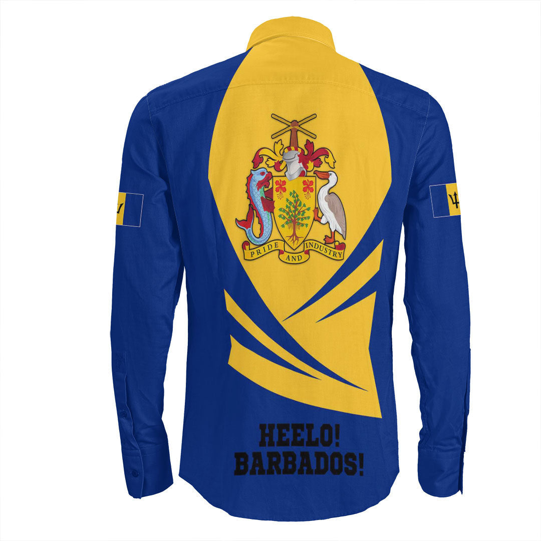 Clothing Barbados Bincjou Coat Of Arms Long Sleeve Button Shirt