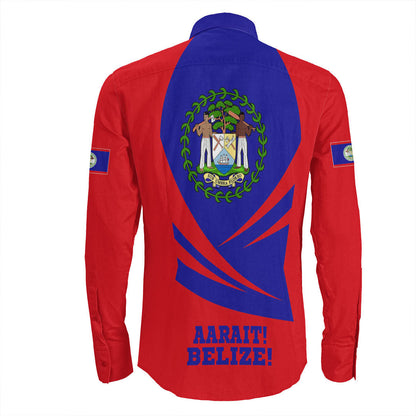 Clothing Belize Bincjou Coat Of Arms Long Sleeve Button Shirt
