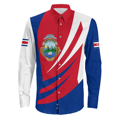 Clothing Costa Rica Bincjou Coat Of Arms Long Sleeve Button Shirt
