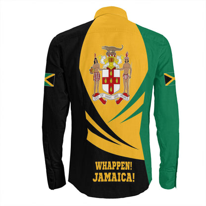Clothing Jamaica Bincjou Coat Of Arms Long Sleeve Button Shirt