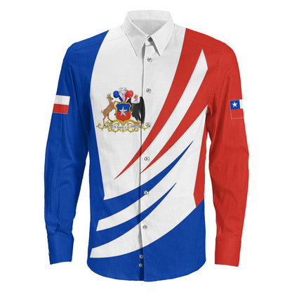 Clothing Chile Bincjou Coat Of Arms Long Sleeve Button Shirt