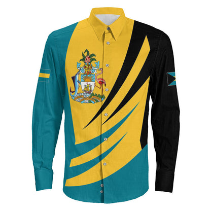 Clothing Bahamas Bincjou Coat Of Arms Long Sleeve Button Shirt