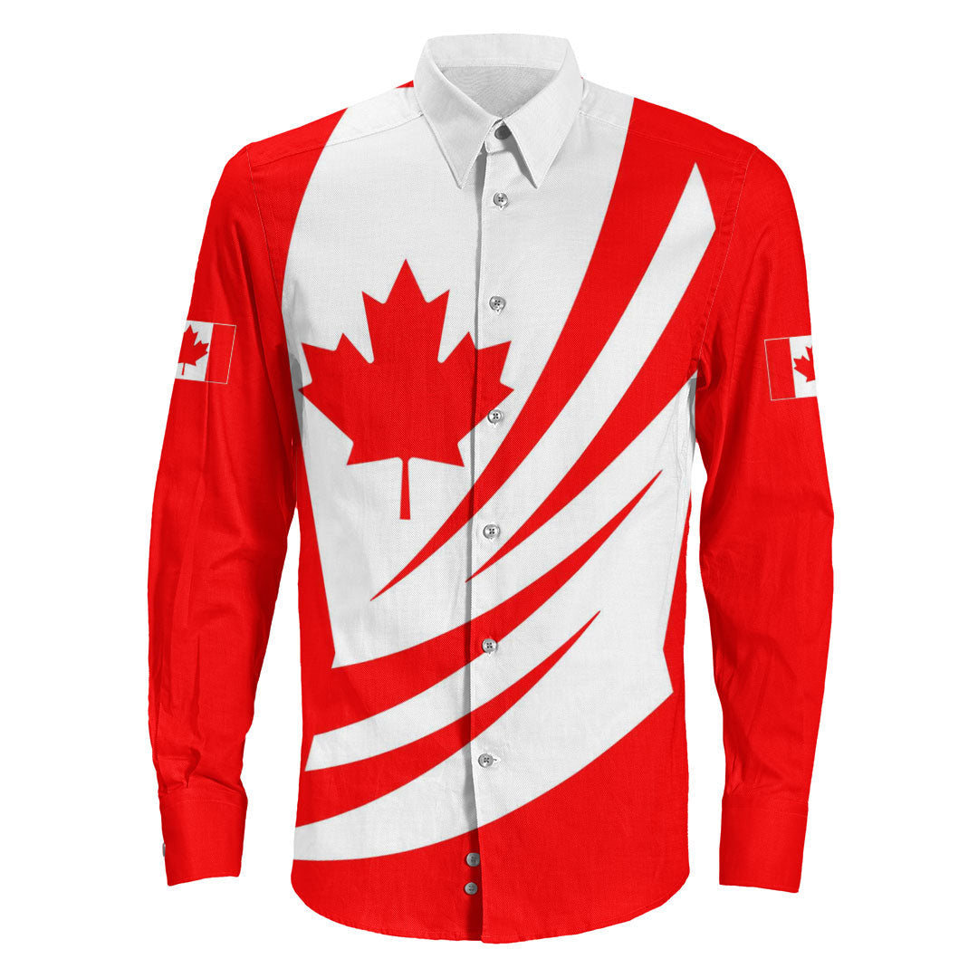 Clothing Canada Bincjou Coat Of Arms Long Sleeve Button Shirt