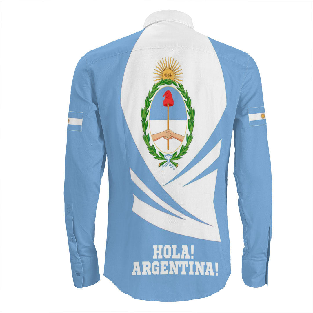Clothing Argentina Bincjou Coat Of Arms Long Sleeve Button Shirt