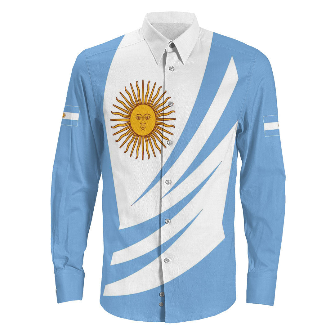 Clothing Argentina Bincjou Coat Of Arms Long Sleeve Button Shirt