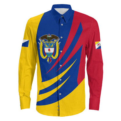 Clothing Colombia Bincjou Coat Of Arms Long Sleeve Button Shirt