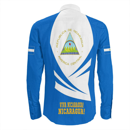 Clothing Nicaragua Bincjou Coat Of Arms Long Sleeve Button Shirt