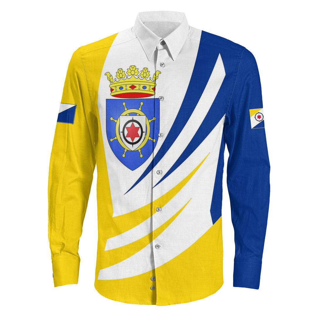 Clothing Bonaire Bincjou Coat Of Arms Long Sleeve Button Shirt