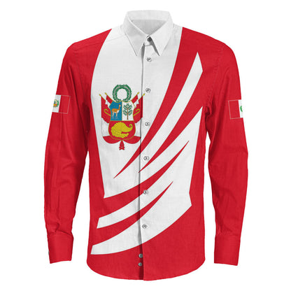 Clothing Peru Bincjou Coat Of Arms Long Sleeve Button Shirt