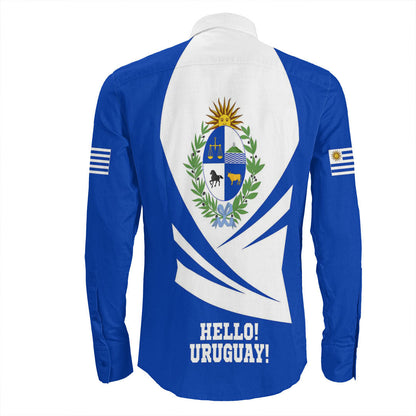 Clothing Uruguay Bincjou Coat Of Arms Long Sleeve Button Shirt