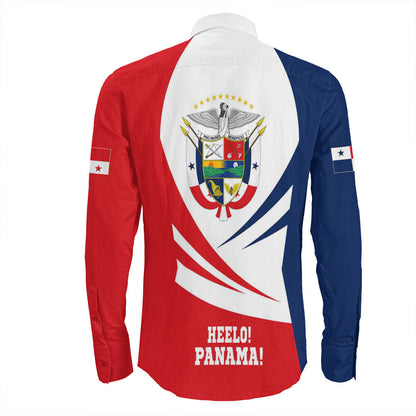 Clothing Panama Bincjou Coat Of Arms Long Sleeve Button Shirt
