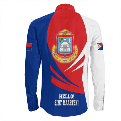 Clothing Sint Maarten Bincjou Coat Of Arms Long Sleeve Button Shirt