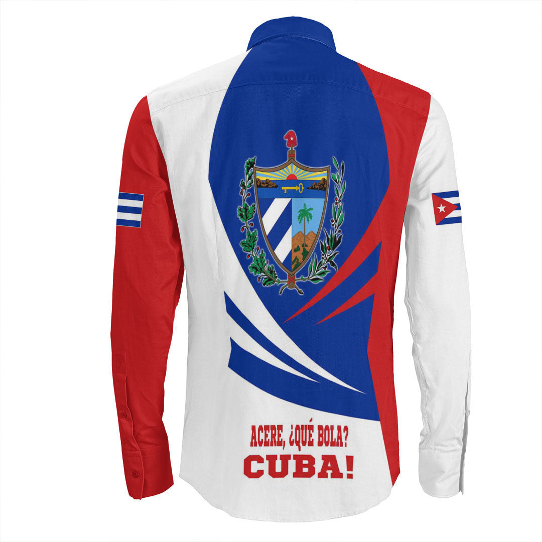 Clothing Cuba Bincjou Coat Of Arms Long Sleeve Button Shirt