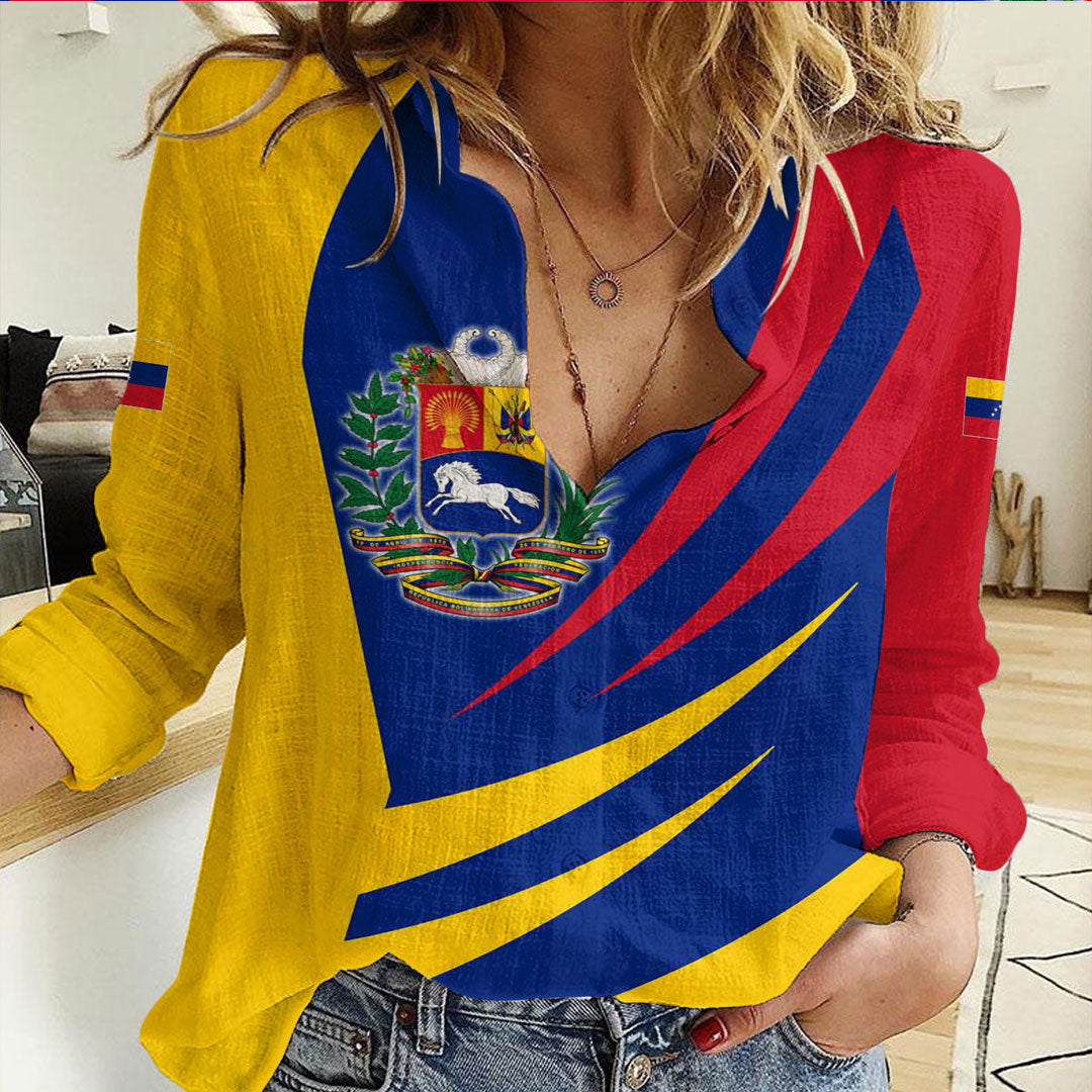 Clothing Venezuela Bincjou Coat of Arms Women Casual Shirt