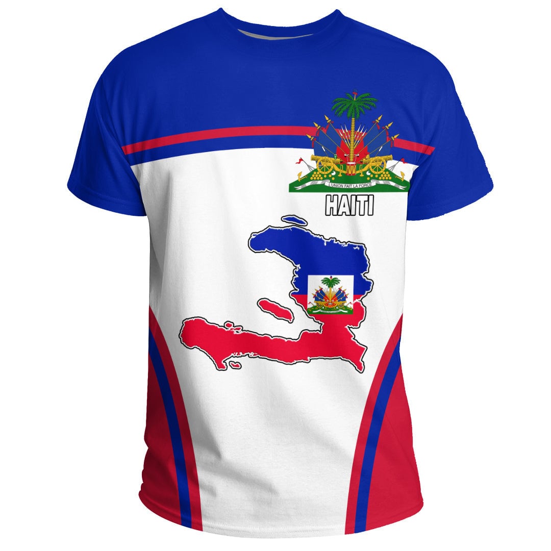 Clothing Haiti Active Flag T Shirt